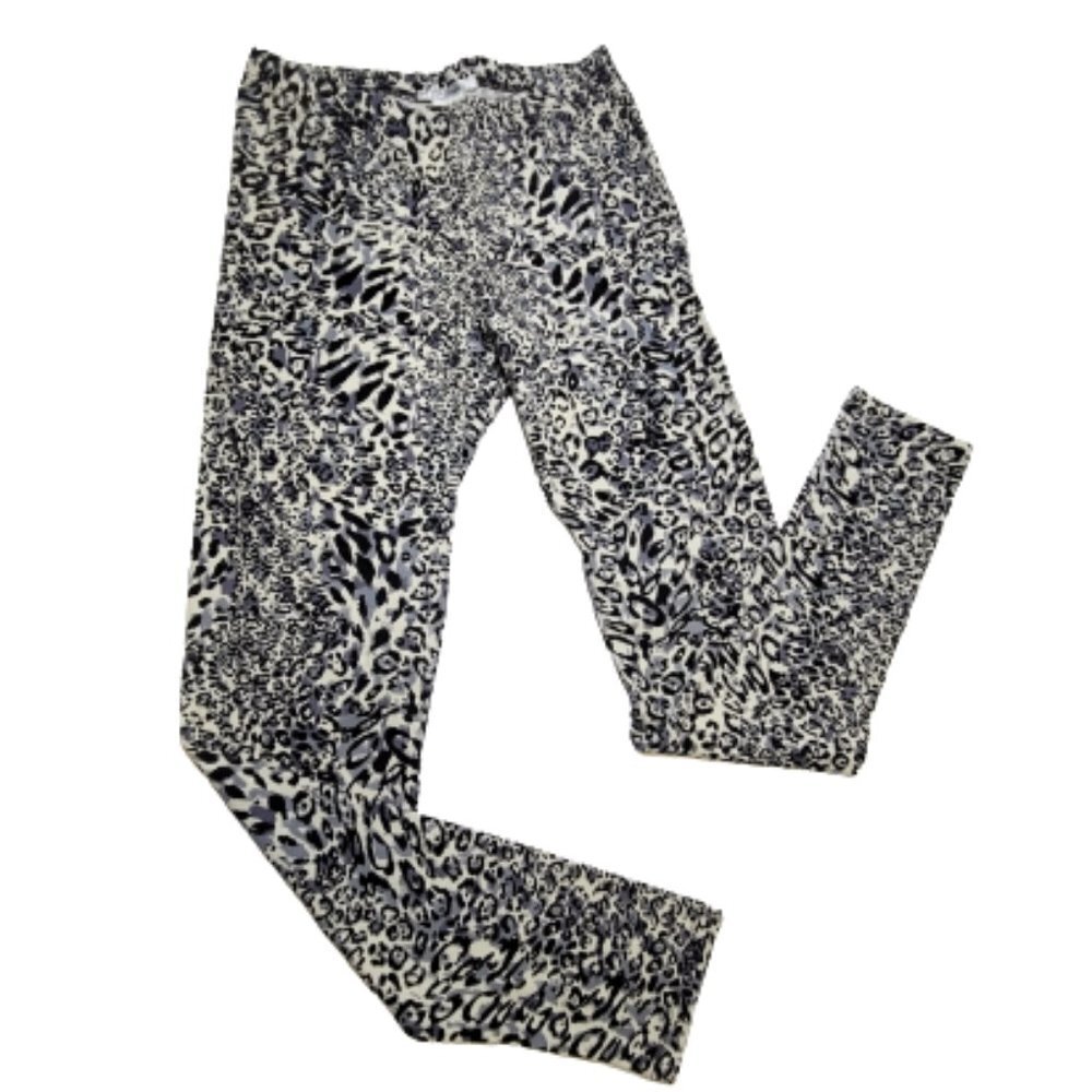 Black and White Animal Print Leggings Size S - Picture 3 of 8